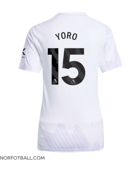 Billige Fotballdrakt Manchester United Leny Yoro #15 Replika Bortedrakt Dame 2025-26 Kortermet Billige Fotballdrakt Manchester United Leny Yoro #15 Replika Bortedrakt Dame 2025-26 Kortermet